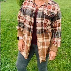 Oversized guns and roses flannel.